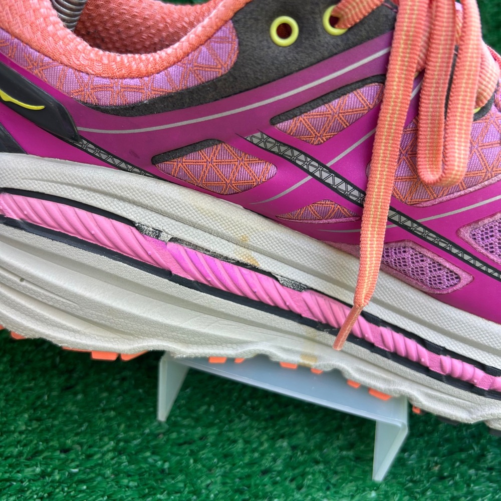 Hoka One One Stinson 3 ATR Womens 10 Pink Coral Trail Running Shoes 1008327 FFCR - Picture 8 of 9